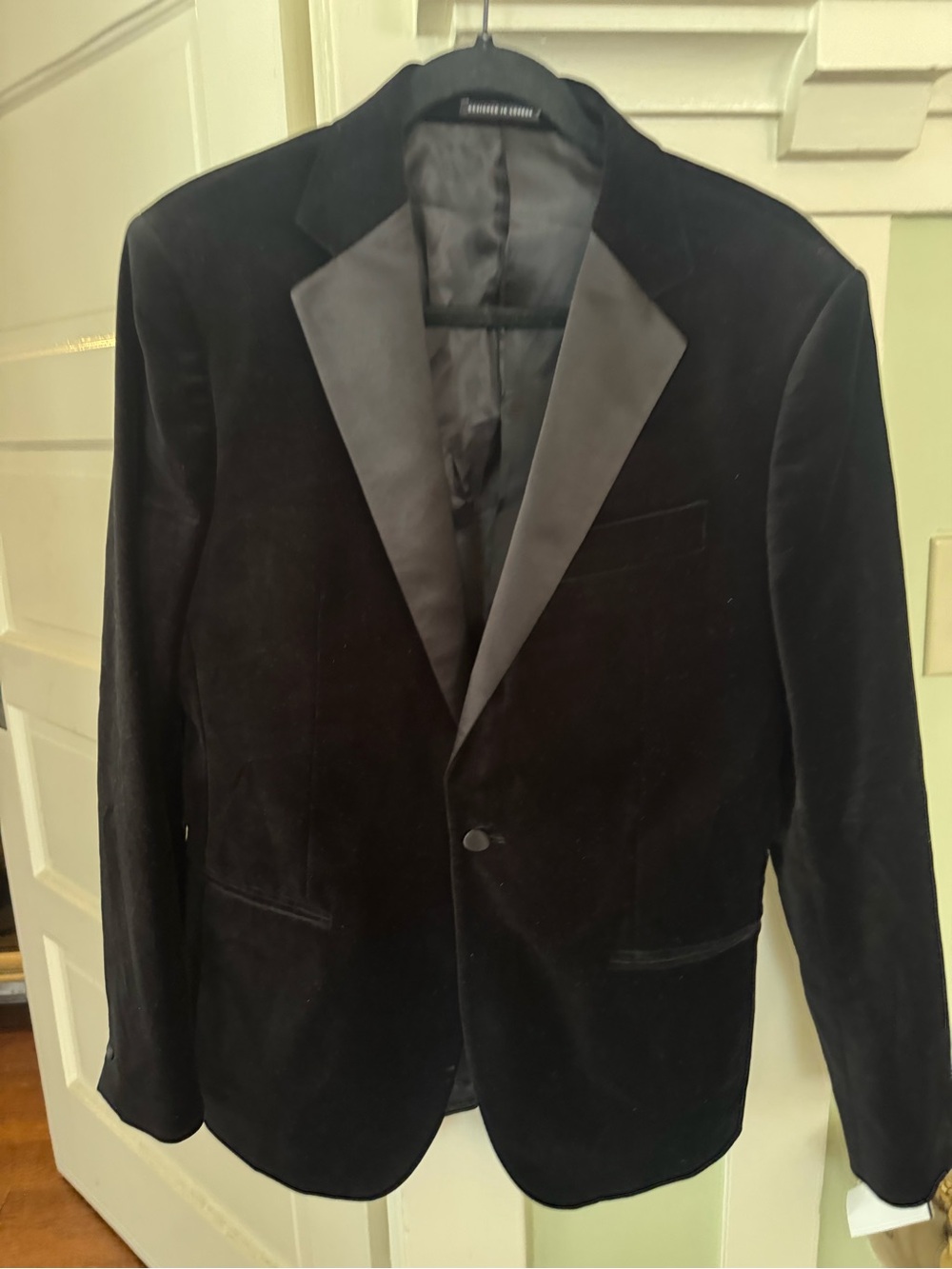 Reiss Black Velvet Blazer